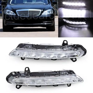LED Tagfahrlicht Nebelscheinwerfer Für Benz C S-Klasse W204 W221 C350 S350 S450 - Picture 1 of 11