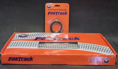 NEW Lionel Fastrack 6-12033 Curved Track 4 Pack & Accessory Power Wire 6-12053 - Image 1 of 4