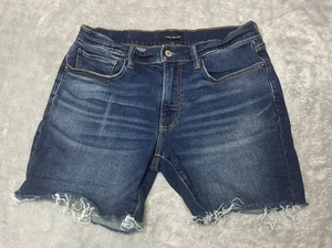 Lucky Brand Shorts 33 X 6 Blue Cutoff Jeans Athletic Slim Denim - Picture 1 of 9