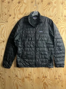 Patagonia Down Sweater Jacket Mens M Black Puffer 84674 Puff Zip Coat *READ* - Picture 1 of 14