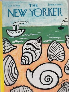 Jan 22 1966   new yorker magazine Cover by  Birnbaum-----442 - Picture 1 of 1