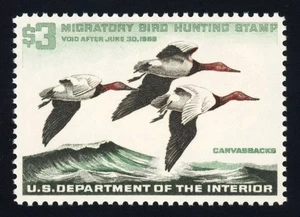 #RW32, $3.00 Canvasbacks, Superb-OG-NH, 2005 PSE (grade 98-nh), SMQ is $325 - Picture 1 of 1