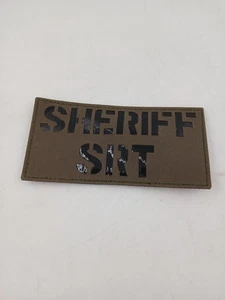 Sheriff SRT Tactical Patch Olive Hook Backing Law Enforcement Uniform Gear - Picture 1 of 4