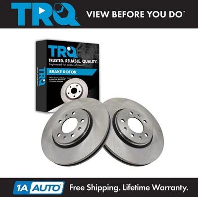 TRQ Front Brake Rotors Set For 2006-2009 Pontiac Solstice 2007-2010 Saturn Sky - Изображение 1 из 4