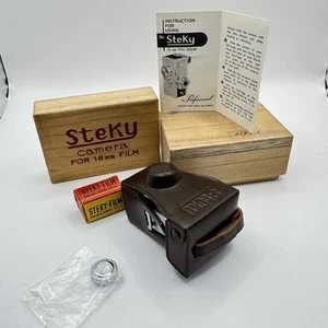 Appareil photo argentique 16 mm Steky Subminiature modèle III B avec étui et boîte - Photo 1/11