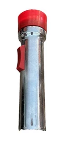 Linterna de Carburo Eveready Union Vintage, Cromo y Rojo, Hecha en EE. UU. - Imagen 1 de 7