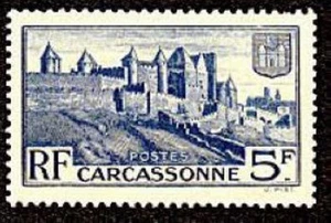 France num Yvert 392 ** MNH Carcassonne rempart Année 1938 - Picture 1 of 1