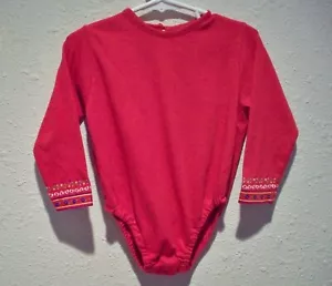 BELUGA NY Toddler Girl Red Body Shirt One-Piece Snap-Crotch Hearts on Wrists 3T - Picture 1 of 4