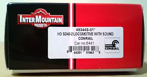 HO SCALE INTERMOUNTAIN EMD SD40-2 CONRAIL #6441 DCC & SOUND 49344S-01 - Picture 1 of 11