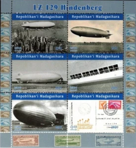 HINDENBERG LZ 129 BRIEFMARKENBLATT (NL92) - Bild 1 von 1