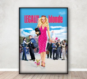 Impresión de póster de película legalmente rubia decoración del hogar arte de pared imagen A4 - Imagen 1 de 3