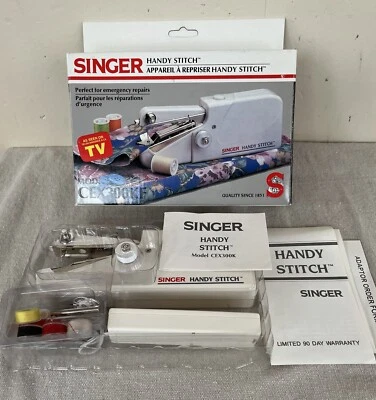 Singer Handy Stitch Portable Battery Operated Sewing Machine Model # CEX300KF - Image 1 of 4