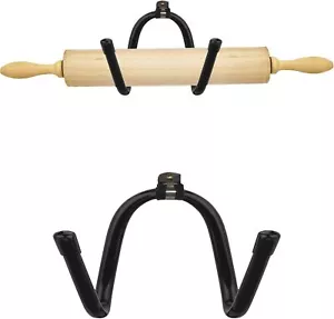 Horizontal Rolling Pin Holder Wall Mount Rolling Pin Display Rack Hook Hanger St - Picture 1 of 2