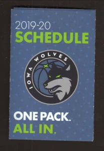 Iowa Wolves--2019-20 Pocket Schedule--Chick-fil-a--G League - Picture 1 of 2
