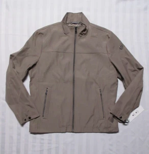 CALVIN KLEIN Men's Khaki Zip-Front Water & Wind Resistant Jacket CMJ01585 - Picture 1 of 15