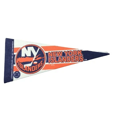 Vintage 90s New York Islanders NHL Felt Mini Pennant 4 x 9 NHL Mini Flag - Image 1 of 4