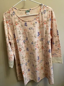 Sara Morgan Women’s Floral Top size Large New - Picture 1 of 5