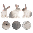 3 Mini Easter Bunny Figurines for Home Decor