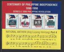 Philippines #MiBl100 MNH S/S 1996 Lupang Hinirang Anthem Revolution [2234]