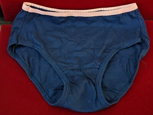 HANES, Size 6, Navy Blue and Light Pink Girls Panties - Picture 1 of 3