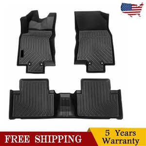 Floor Mats For Nissan Rogue 2014-2020 All Weather Rubber TPE 3D Molded Liners - Picture 1 of 6
