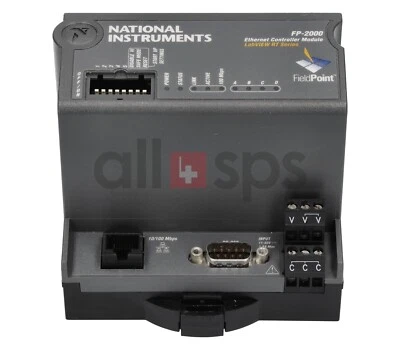 NATIONAL INSTRUMENTS FIELDPOINT ETHERNET CONTR. MODULE FP-2000 - 187685C-01 (USE - Image 1 of 2