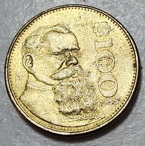 MÉXICO 🇲🇽 100 PESOS COIN 1988 - Picture 1 of 2