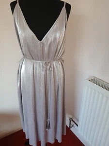 topshop 12 Silver Dress - Picture 1 of 8