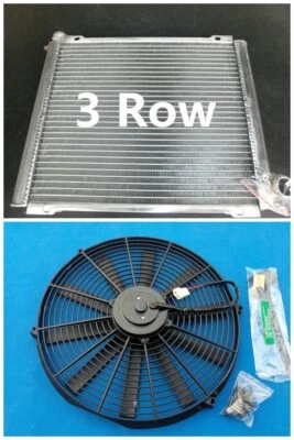 Radiador de 3 filas + ventilador para Can-Am Outlander Max/Renegade 450/500/650/800/1000 12-19 Foto 1 de 4