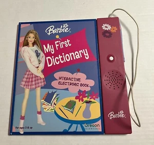 Vtg Barbie My First Dictionary Interactive Electronic Book Oregon Scientific - Picture 1 of 13
