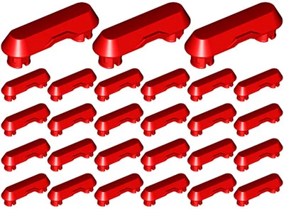 27 Lego RUBBER Grips for Tread Links (mindstorms,track,ev3,inserts,robot,double) - Image 1 of 3