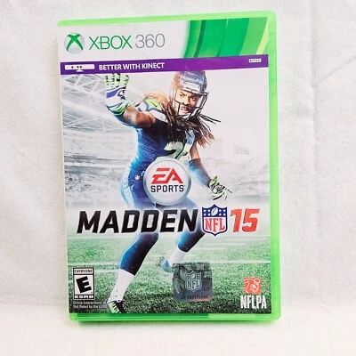 Xbox 360 Madden 15 Kinect NFL Football Video Game EA Sports With Manual - Image 1 of 4