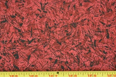 16" Long, Reds & Black Print Quilt Cotton, Benartex/St. Nicole, P1279 - Image 1 of 4