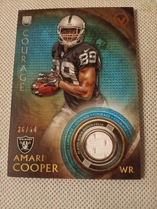 Tarjeta de parche de reliquia de novato AMARI COOPER TOPPS VALOR 2015 RC/50 RAIDERS #VRR-AC - Imagen 1 de 2