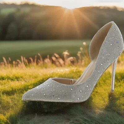 Steve Madden 11M USA Teeno Bling Glam D'Orsay Stiletto Heels 9UK 43EU runs small - Image 1 of 4