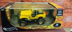 1/18 HOT WHEELS LIMITED EDITION JEEP CJ-5 YELLOW NEW IN BOX-UNOPENED ITS A FREAK - Picture 1 of 24