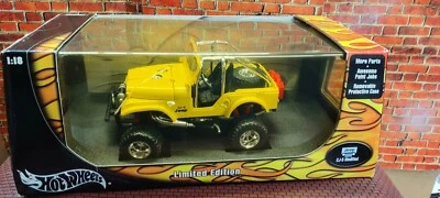 1/18 HOT WHEELS LIMITED EDITION JEEP CJ-5 YELLOW NEW IN BOX WITH  FREE SHIPPING - Image 1 of 4