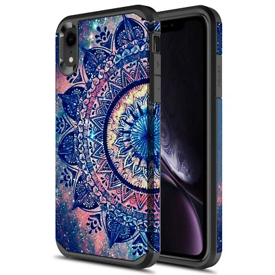 For iPhone Xr  (6.1") Hybrid Graphic Fashion Cute Colorful Silicone Case - Image 1 of 4