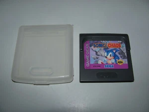 Sonic the Hedgehog Chaos Original Sega Game Gear Cart Tested & Working & Cover - Foto 1 di 3