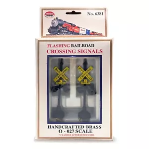 Model Power Flashing Railroad Crossing Signals #6381 (Pack of 2) - Picture 1 of 2