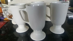 Lot of 4 Vintage Cream Colored Irish Coffee Mugs by Homer Laughlin, EUC - Picture 1 of 7