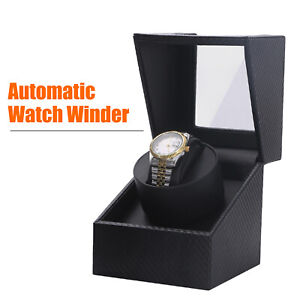Automatic Watch Winder Display Case Rotating Storage Organizer Quiet Box Single