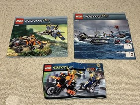 LEGO Agents Instruction Manual Lot 8630 8633 (Book 1&2) 8967 Agents 2.0