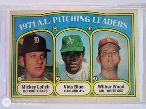 1972 Topps #94 A.L. Pitching Leaders, Lolich, Blue, Wood - Picture 1 of 3