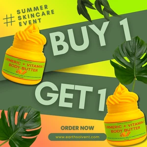 Turmeric Vitamin C Body Butter Hyaluronic Acid 8oz BUY 1 & GET 1 FREE - Picture 1 of 6
