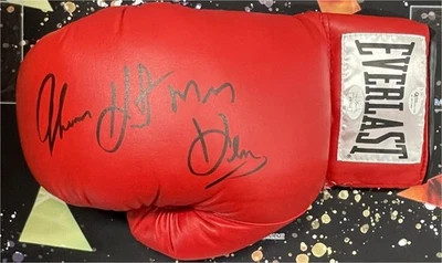 Thomas ""The Hitman" Hearns Signed Autographed Everest Boxing Glove 6X Champ JSA - Image 1 of 4