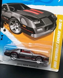 2012 Hot Wheels New Models #22/50 1985 Chevrolet Camaro IROC-Z in black - Picture 1 of 10