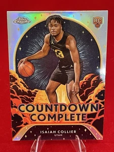 2024-25 Topps Chrome - Isaiah Collier (RC) Countdown Complete #CC-23 Refractor - Picture 1 of 2