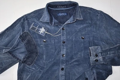 Tommy Bahama Coastline Corduroy Sun Fade Shirt LS Bering Blue New XX-Large XXL - Image 1 of 4