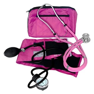 Kit de estetoscopio de presión arterial y Sprague Dixie EMS - rosa - Imagen 1 de 13